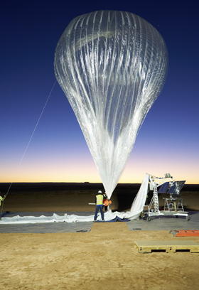 Scepter HAPS balloon launch at dusk
